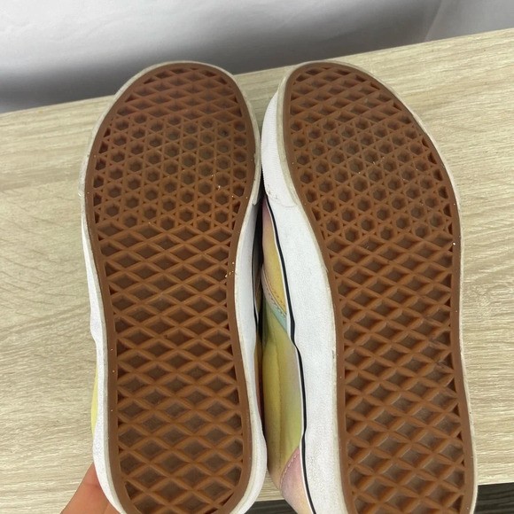 Vans Slip On Low Top Pastel Multicolor Skate Sneakers Women's 8 - Picture 6 of 7